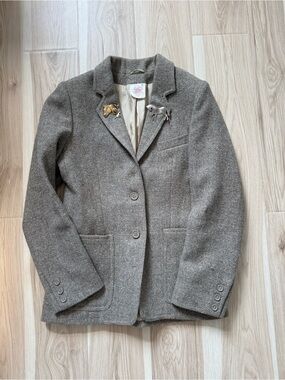 100% wool tweed vintage hunt coat size small